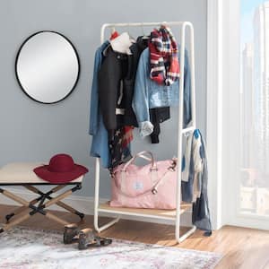 Chana White Tall Clothing rack