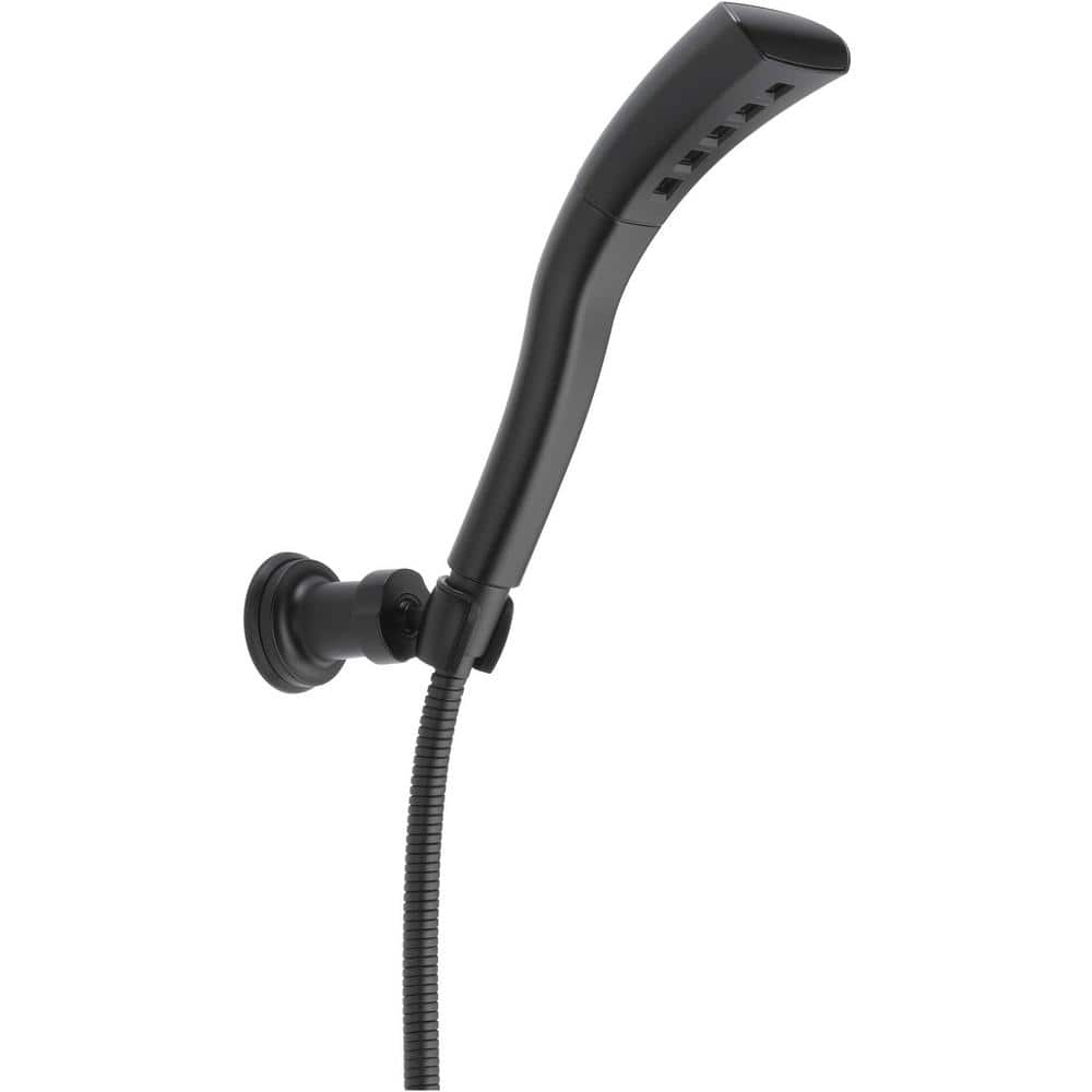 1-Spray Patterns 1.75 GPM 2.34 in. Wall Mount Handheld Shower Head with H2Okinetic in Matte Black price history on PriceWatchPro