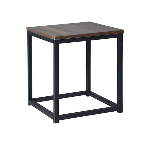Homy Casa Facto 13.8 in. Brown MDF End Table