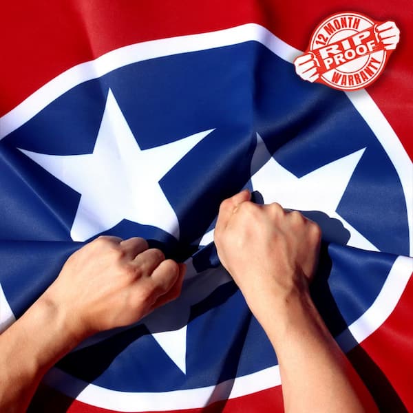 ANLEY 3 ft. x 5 ft. Rip-Proof Technology Double-Sided 3-Ply Tennessee State Flag Polyester