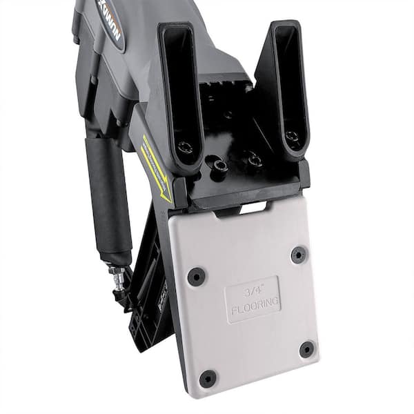 Pneumatic 2-in-1 15-Guage and 16-Gauge 2 in. Dual Handle Flooring Nailer and Stapler Pneumatic 2-in-1 15-Guage and 16-Gauge 2 in. Dual Handle Flooring Nailer and Stapler