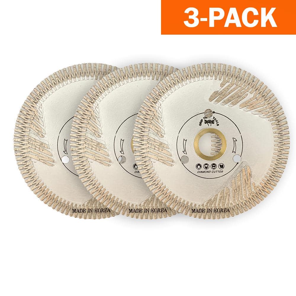 Grip Tight Tools Premium 4-1/2-in Wet/Dry Segmented Rim Diamond Saw Blade  at