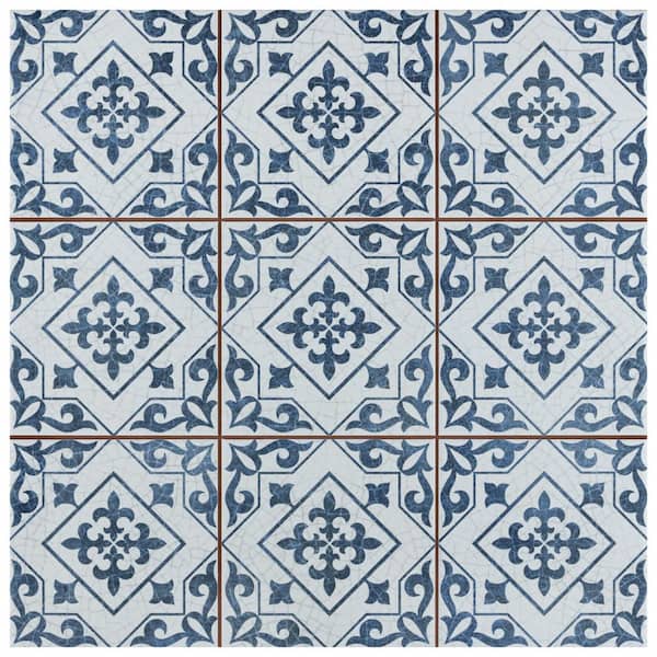Merola Tile Harmonia Atlantic Cobalt Blue 4 in. x 13 in. Ceramic Floor and  Wall Take Home Tile Sample S1FPEHMACBL - The Home Depot