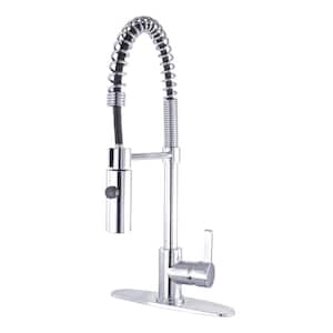 Continental Single-Handle Pull-Down Sprayer Kitchen Faucet in Chrome
