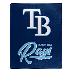 MLB Rays Signature Raschel Multi-Colored Throw Blanket
