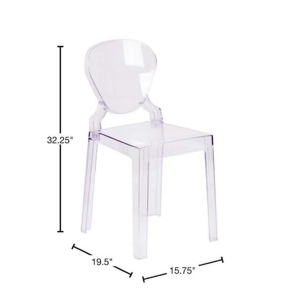 transparent accent chair