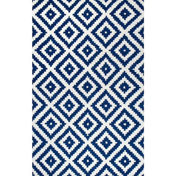 nuLOOM Kellee Contemporary Navy 5 ft. x 8 ft. Area Rug