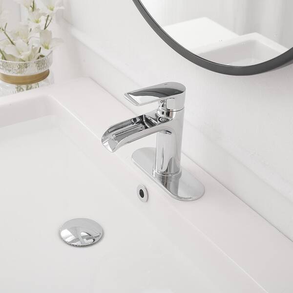 MELTON WIDESPREAD WATERFALL BATHROOM FAUCET - OVERFLOW - 2024 CHROME