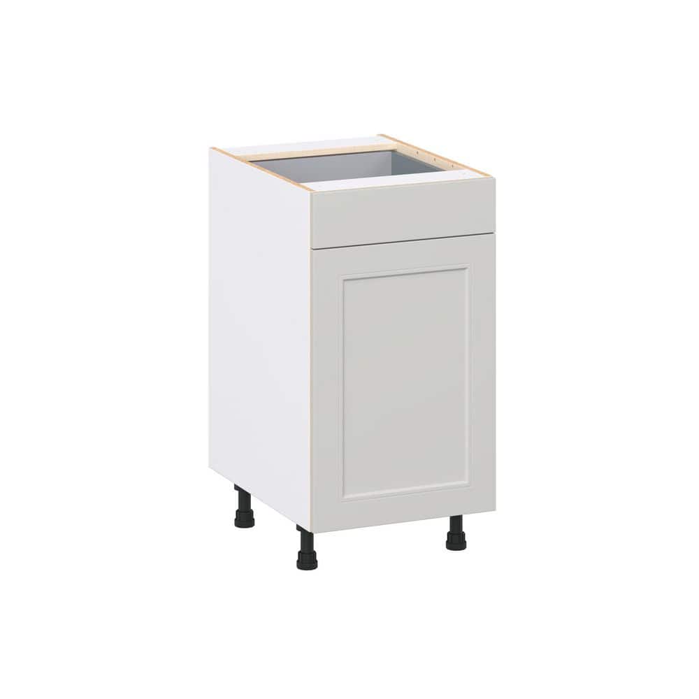Galveston 18 in. W x 24 in. D x 34.5 in. H Assembled Shaker Base Kitchen Cabinet in Light Grey with Drawer price history on PriceWatchPro