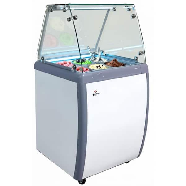 Cooler Depot 26 in. 5.6 cu. ft. 4 Tub Manual Defrost Ice Cream