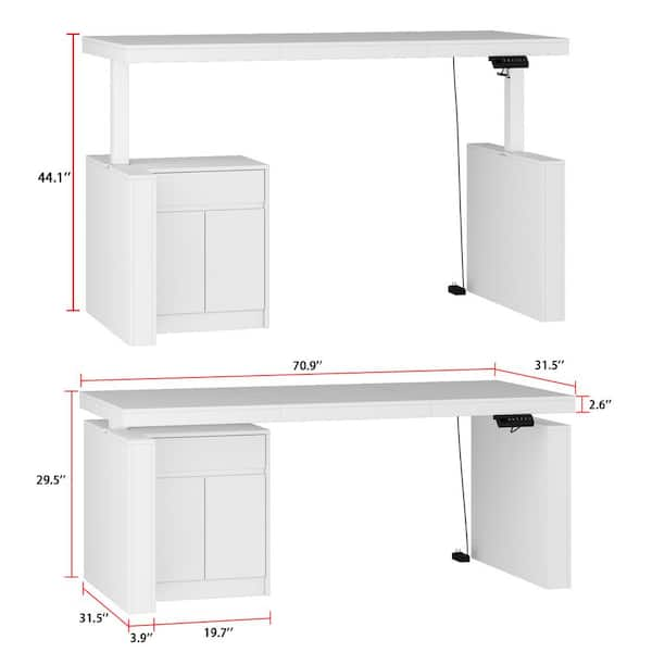 Buy Forma - HALF DONUT - Height adjustable shaped shaped table