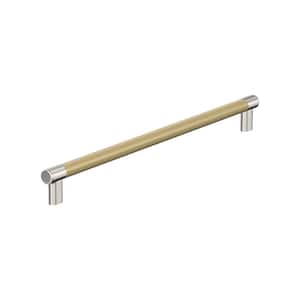 Esquire 18 in. (457 mm) Center-to-Center Polished Nickel/Golden Champagne Appliance Pull
