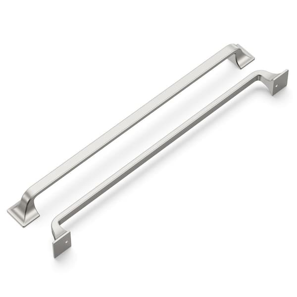 HICKORY HARDWARE Forge 12 in. (305 mm) Satin Nickel Cabinet Pull