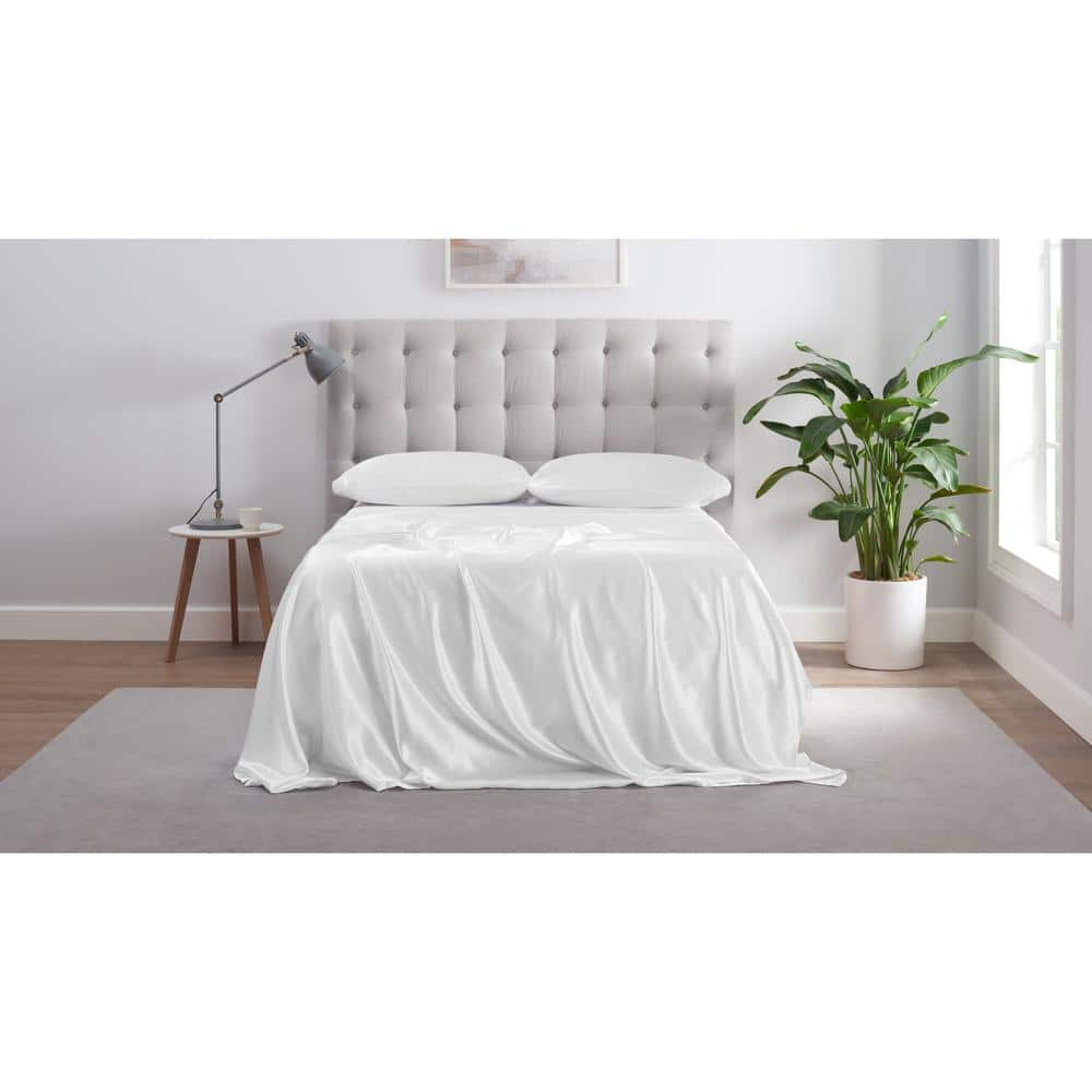 Serta Cool and Fresh Sheet Set Queen 85-Thread-Count Microfiber Grey Bed- Sheet in the Bed Sheets department at