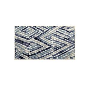 Creede Blue 1 ft. 8 in. x 2 ft. 10 in. Machine Washable Area Rug