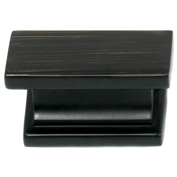 MNG Hardware Park Avenue 1-1/2 in. Oil Rubbed Bronze Rectangle Cabinet Knob