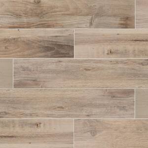 Laurelwood Cream 8 in. x 47 in. Color Body Porcelain Floor and Wall Tile (15.2 sq. ft./Case)