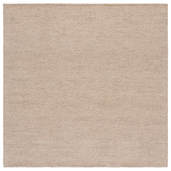 Metro 6 ft. x 6 ft. Beige Gradient Striped Square Area Rug