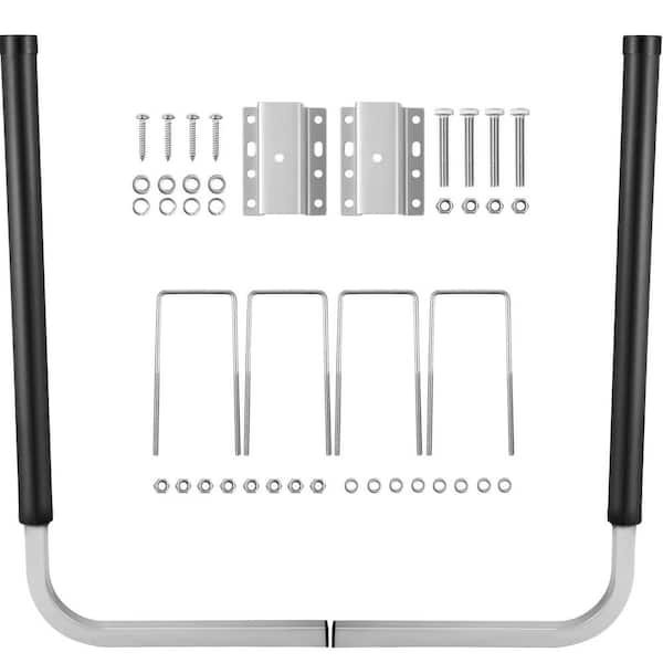 SKYSHALO Boat Trailer Guide-ons, 40 in, 2PCS Rustproof Galvanized Steel Trailer Guide ons, Trailer Guides with Black PVC Pipes