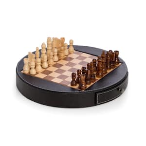 Hey! Play! Walnut Staunton Chessmen Chess Set W350002 - The Home Depot