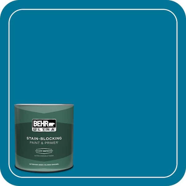 BEHR ULTRA 1 qt. #P490-7 Mayan Treasure Extra Durable Semi-Gloss Enamel Interior Paint & Primer
