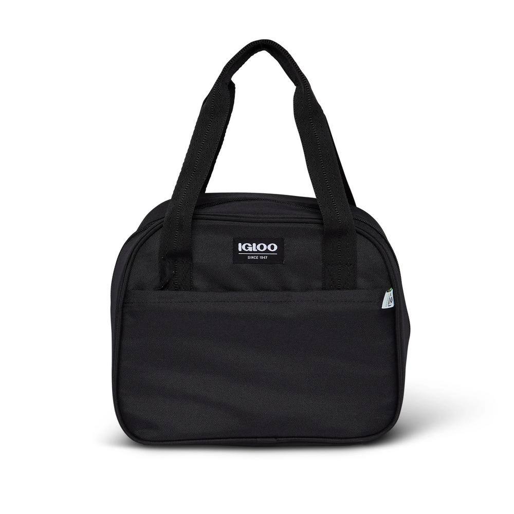 UPC 034223653958 product image for IGLOO 12-Can Black Repreve Insulated Soft Lily Lunch Bag Cooler with Handles | upcitemdb.com