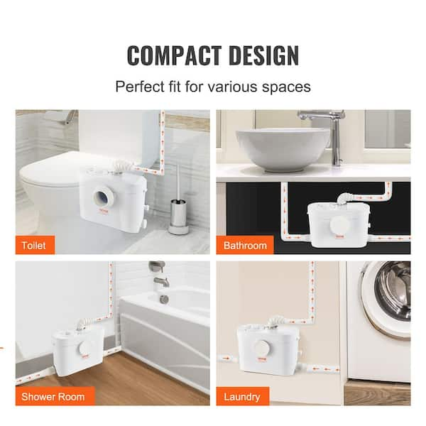 700 deals watt upflush toilet system