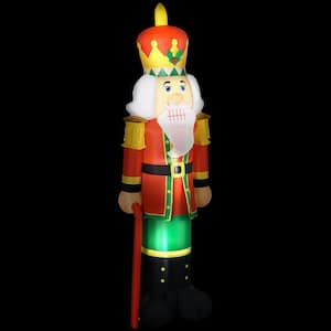 7.87 ft. H x 2.59 ft. W Christmas Inflatable 4 LED Lights, Blow-Up Outdoor LED Yard Display, Waterproof