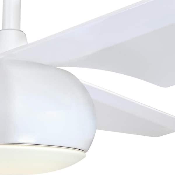 Westinghouse Madeline 56 In Led White Ceiling Fan With Light Fixture And Remote Control 7226400 The Home Depot - White Ceiling Fan With Light Fixture