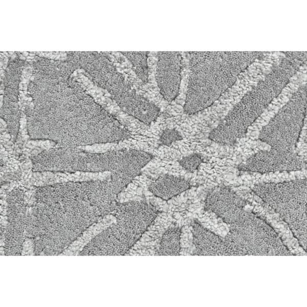 2 ft. x 8 ft. Gray Abstract Area Rug