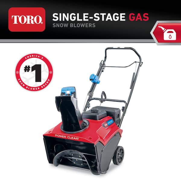 Toro Power Clear 821 QZE 21 in. 252 cc Single-Stage Self Propelled Gas Snow Blower with Electric Start