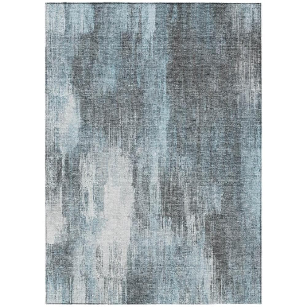 Teal 3 ft. x 5 ft. Woven Abstract Rectangle Indoor/Outdoor Area Rug price history on PriceWatchPro