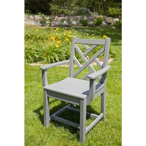 Chippendale Slate Grey Patio Dining Arm Chair