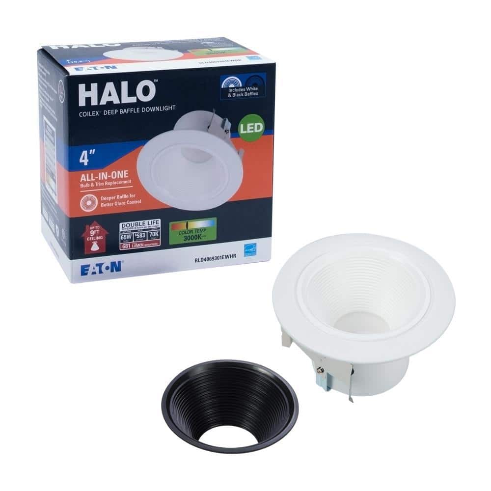 White Aluminum 4-Inch LED Recessed Ceiling Light