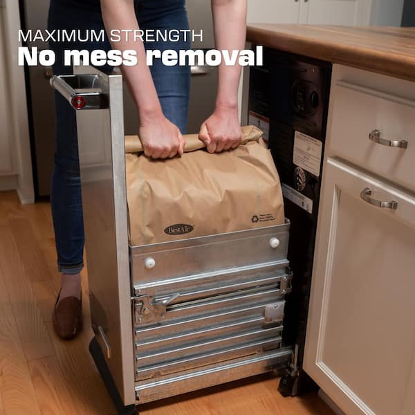 BestAir Heavy Duty Paper Trash Compactor Bags, Pre-Cuffed (10 Gal