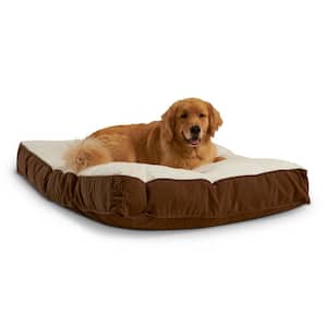 Buster Large Latte Sherpa Dog Bed