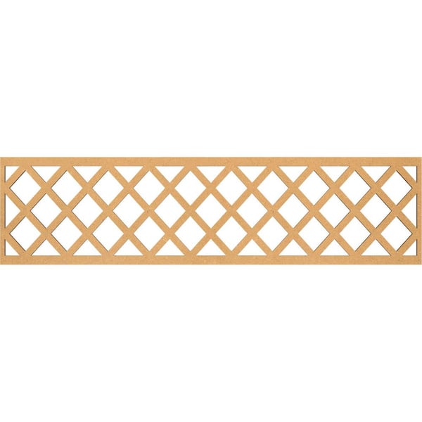 Ekena Millwork Manchester Fretwork 0.25 in. D x 47 in. W x 12 in. L MDF Wood Panel Moulding