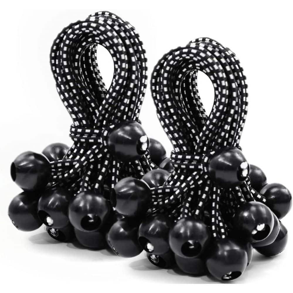 50-Pack 6 Heavy Duty Ball Bungee Cord for Canopy, Tent, Cargo, Patio Umbrellas, Awnings Black & White price history on PriceWatchPro