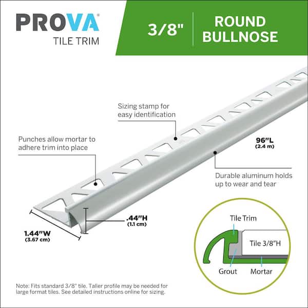 M-D Building Products Bright Clear 1.44 in. W x 96 in. L Aluminum