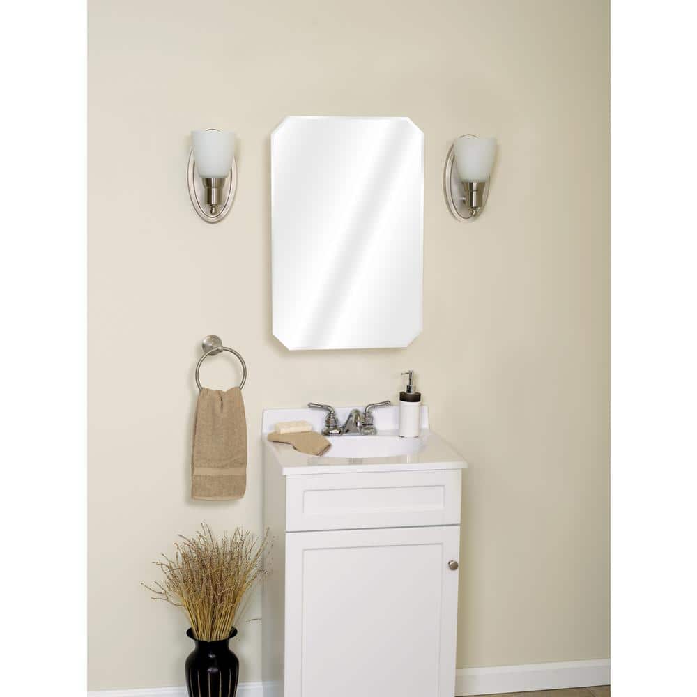 Zenith Octagonal Frameless Beveled Mirror Medicine Cabinet
