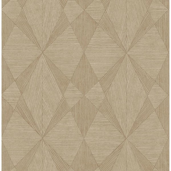 Decorline Intrinsic Light Brown Textured Geometric Light Brown Wallpaper Sample