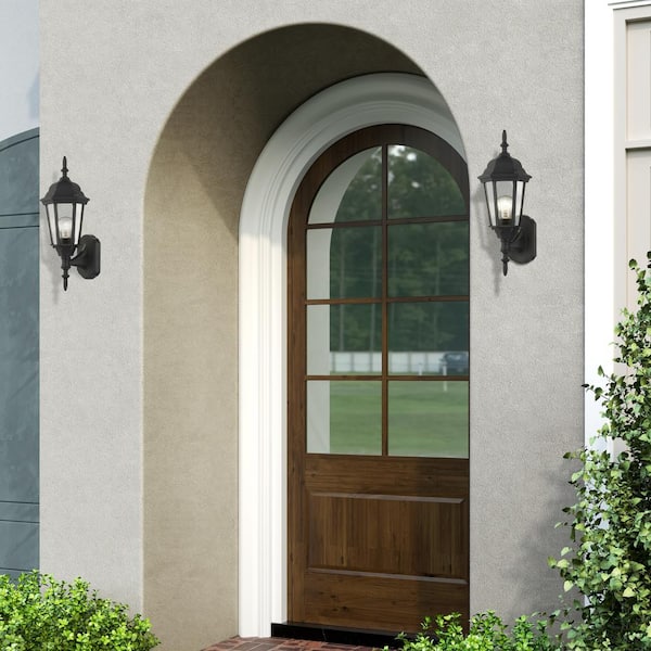 Hamilton 1 Light Textured Black Outdoor Wall Lantern