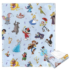 Ent Disney D100 Sing Along Silk Touch Multi-Colored Throw