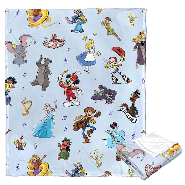 THE NORTHWEST GROUP Ent Disney D100 Sing Along Silk Touch Multi-Colored Throw