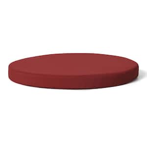 FadingFree Red 18 in Round Outdoor Dining Patio Chair Seat Cushion (4-Pack)