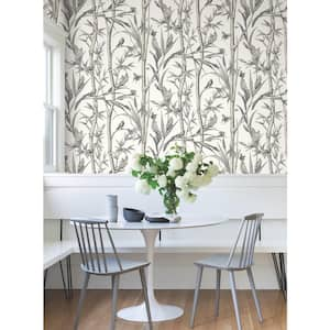 Bambou Toile White Wallpaper Roll