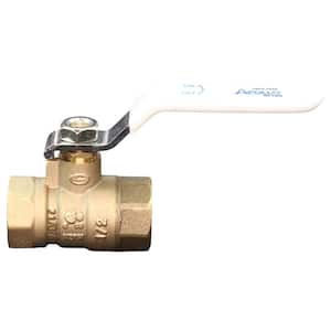 1/2 in. x 1/2 in. Lead Free Forged Brass FPT x FPT Ball Valve