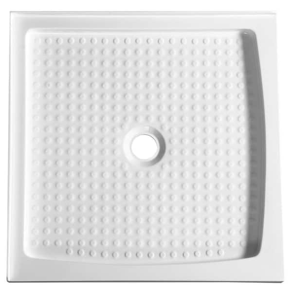 ANZZI Titan Series 36 in. x 36 in. Double Threshold Shower Base in 
