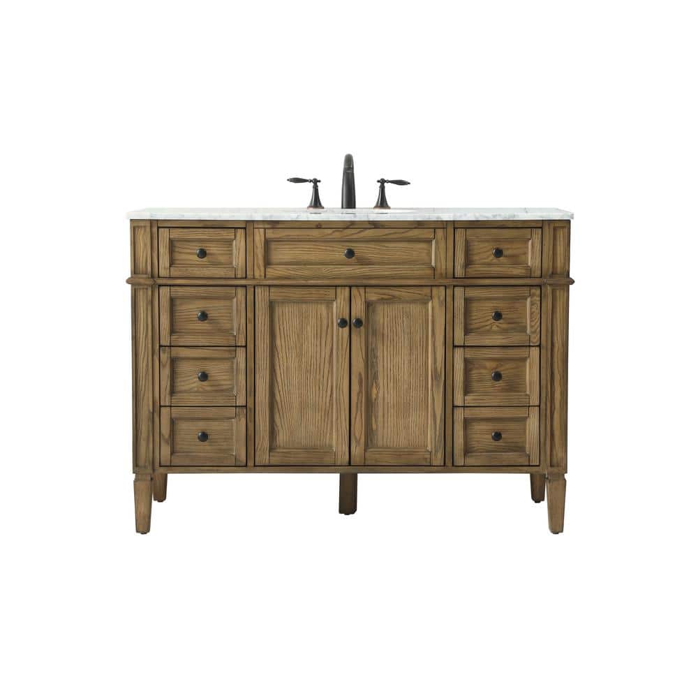 Timeless Home 48 in. W x 21.5 in. D x 35 in. H Single Bathroom Vanity in Dr