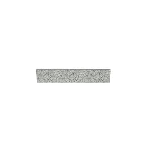 25 in. W x 0.75 in. x 4 in. Grey Granite Vanity Bathroom Vanity Backsplash